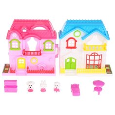 Играем вместе кукольный домик B1203161-R, белый/голубой/розовый