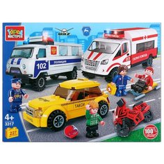 Конструктор ГОРОД МАСТЕРОВ Город 3317 Авария: Газель и УАЗ