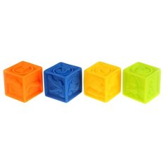 Набор для ванной Играем вместе Кубики (LXN-3D-4) оранжевый/желтый/голубой/зеленый