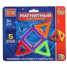 Магнитный конструктор ГОРОД МАСТЕРОВ Магнитный 4019
