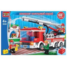 Конструктор ГОРОД МАСТЕРОВ Пожарная служба 3540 Пожарная машина (поливает водой)