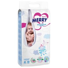 Merry подгузники M (6-11 кг) 42 шт.