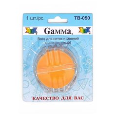 Gamma Воск для ниток TB-050 5 см желтый/прозрачный