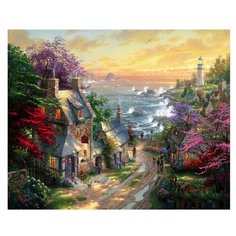 Molly Картина по номерам "Деревня у моря" 40х50 см (KH0288)Картина по номерам "Деревня у моря" 40х50 см (KH0288)
