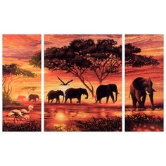 Schipper Картина по номерам "Африканские слоны" 50х80 см (9260455)