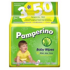 Влажные салфетки Pamperino Детские с экстрактом алоэ вера 150 шт.