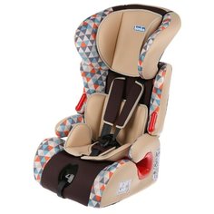 Автокресло группа 1/2/3 (9-36 кг) Bimbo 1/2/3 (узкое), треугольники/бежевый