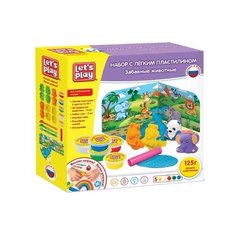 Пластилин Lets Play Забавные животные (36475)