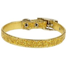 Ошейник КАСКАД Синтетик "Диско", двойной 00210148 золотой