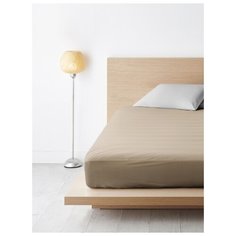 Простыня Ночь Нежна гладкокрашеный поплин 200 х 200 см кофе с молоком