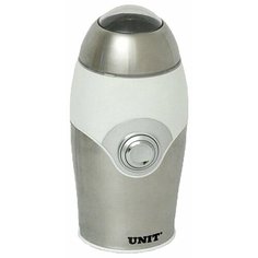 Кофемолка UNIT UCG-112 серебристый/белый