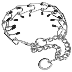 Строгий ошейник Пижон 3105746, 60 см серебристый