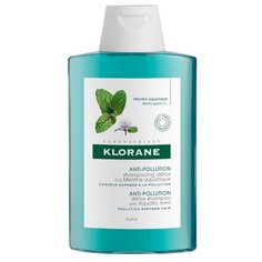 Klorane шампунь Anti-Pollution detox with Aquatic Mint 200 мл