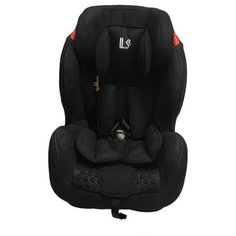Автокресло группа 1/2/3 (9-36 кг) LiTTLE KiNG BQ-06 Isofix, черный велюр