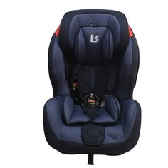 Автокресло группа 1/2/3 (9-36 кг) LiTTLE KiNG BQ-06 Isofix, синий меланж