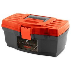 Ящик BLOCKER World of Tanks BR5009 32x18.5x15.2 см 12 серо-свинцовый/оранжевый
