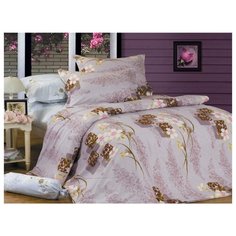 Постельное белье 1.5-спальное СайлиД B-89, сатин серый