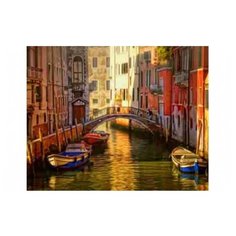 Рыжий кот Картина по номерам "Мост над венецианским каналом" 40х50 см (G1350)