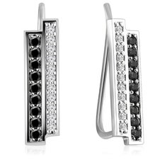 Бронницкий Ювелир Серьги из белого золота 66311902001