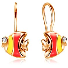 Бронницкий Ювелир Серьги из красного золота 940649к