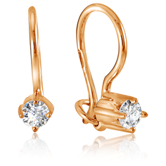 Бронницкий Ювелир Серьги из красного золота 16111300000