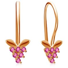 Бронницкий Ювелир Серьги из красного золота 16611353000