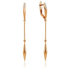 Бронницкий Ювелир Серьги из красного золота С132-5041