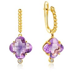 Бронницкий Ювелир Серьги из желтого золота D0001565306000