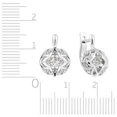 Бронницкий Ювелир Серьги из белого золота RD66319372000