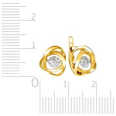 Бронницкий Ювелир Серьги из желтого золота RD56319005000
