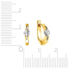 Бронницкий Ювелир Серьги из желтого золота L6319146000