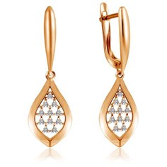 Бронницкий Ювелир Серьги из красного золота С132-4825