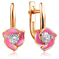 Бронницкий Ювелир Серьги из красного золота Д0268-8-020015