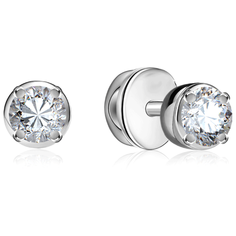 Бронницкий Ювелир Серьги из белого золота 66319032000