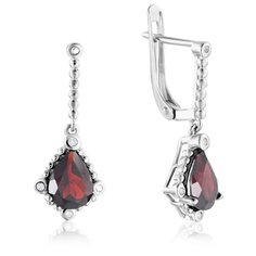 Бронницкий Ювелир Серьги из серебра E-DRGR00736-GR