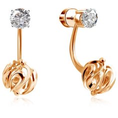 Бронницкий Ювелир Серьги из красного золота С132-4412