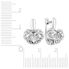 Бронницкий Ювелир Серьги из белого золота RD66319322000