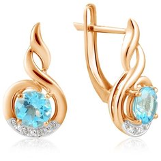 Бронницкий Ювелир Серьги из красного золота E01-D-69024E001-R17