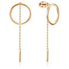 Бронницкий Ювелир Серьги из красного золота 16310578000