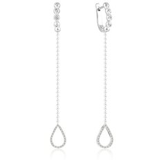 Бронницкий Ювелир Серьги из белого золота 66319480000