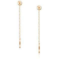 Бронницкий Ювелир Серьги из красного золота 16020001000