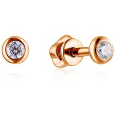 Бронницкий Ювелир Серьги из красного золота 16611392000