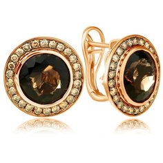 Бронницкий Ювелир Серьги из красного золота D0001241306000