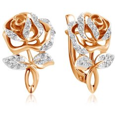 Бронницкий Ювелир Серьги из красного золота С132-4690