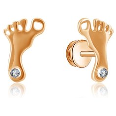 Бронницкий Ювелир Серьги из красного золота 16111562000