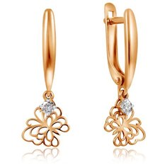 Бронницкий Ювелир Серьги из красного золота С132-4716-Л2