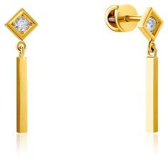 Бронницкий Ювелир Серьги из желтого золота 56519018000