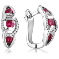 Бронницкий Ювелир Серьги из белого золота юаE10563RN