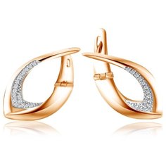 Бронницкий Ювелир Серьги из красного золота С132-4291