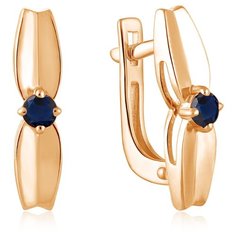 Бронницкий Ювелир Серьги из красного золота 23016-102